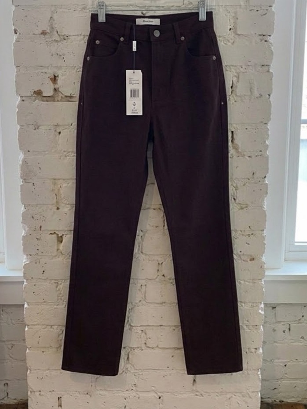 Thakoon High Rise Chocolate Brown Corduroy Pants Size 2  New with Tags